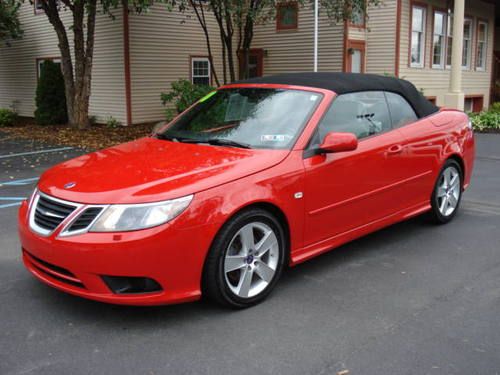 2010 saab 9-3 convertible 1 owner car