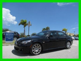 10 certified jet black 4.8l v8 550-i *m-sport package *navigation *low miles *fl