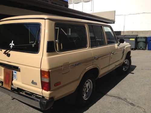 1983 toyota land cruiser fj60 79k original miles- tan in color