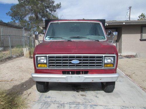 1984 e350 14ft flatbed dump