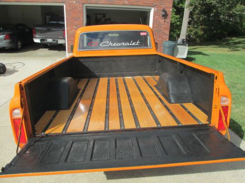 1969 chevrolet c/10 truck 1/2 ton 2 wd new oak bed  new  paint   chevy
