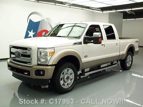 2012 ford f250 king ranch 4x4 diesel sunroof nav 13k mi texas direct auto