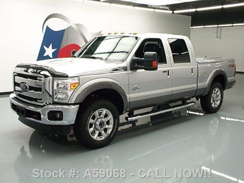 2013 ford f-250 4x4 lariat crew diesel fx4 sunroof nav! texas direct auto