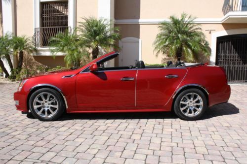 2009 cadillac cts 4dr convertible performance edition, 26k, red, loaded l@@k!