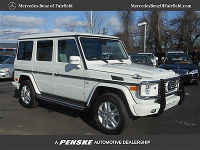 Amazing low mileage g-wagon!!!, exterior color arctic white, interior: ash/black