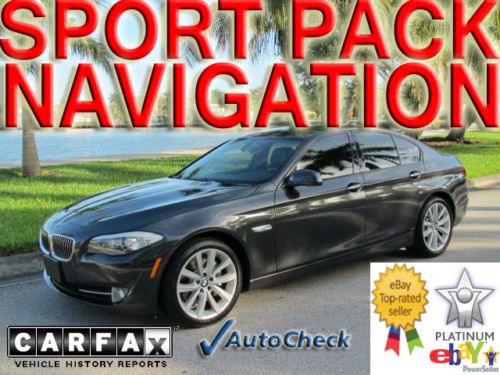 2011 11 bmw 535i * sport * navigation * sat * 19&#034; wheels * twinturbo * 1owner fl