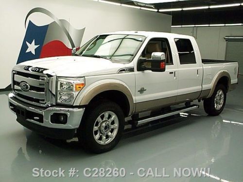 2011 ford f-250 lariat crew diesel 4x4 nav rear cam 27k texas direct auto