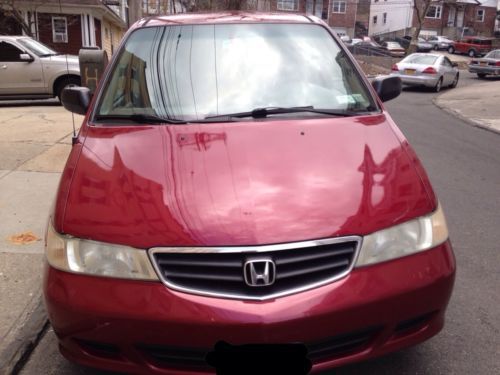 2002 honda odyssey lx red