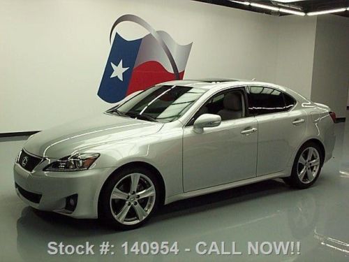 2011 lexus is250 premium sunroof nav climate seats 43k texas direct auto