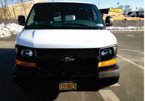 2011 white chevrolet express van - great condition