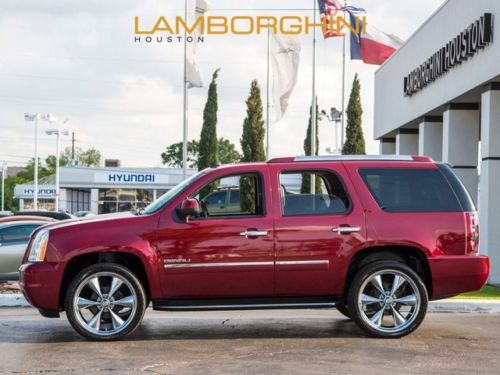 2011 gmc yukon denali nav rear entertainment 22 wheels red jewel sunroof