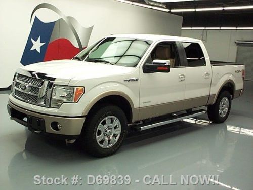 2012 ford f150 lariat crew ecoboost 4x4 leather 47k mi texas direct auto