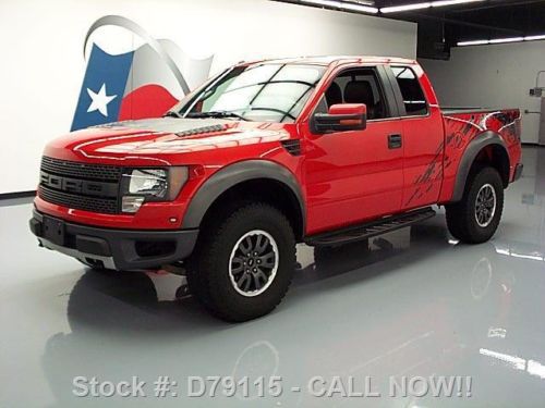 2010 ford f150 svt raptor supercab 4x4 6.2l sunroof 30k texas direct auto