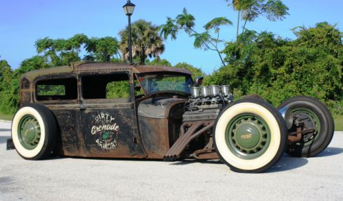 1928 model a sedan rat rod chopped channeled shortened bagged custom everything