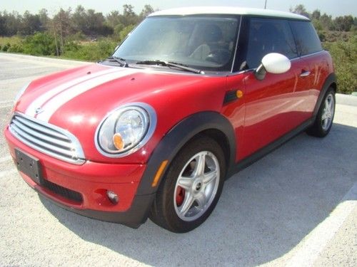 2010 mini cooper tiptronic 2 dr hatchback low miles chili red sport wheels l@@k