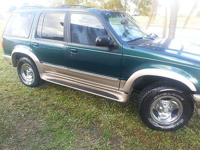 Green 1997 eddie bauer ford explorer no accidents no reserve ltr a/c