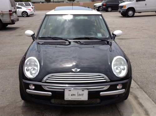 2004 black mini cooper with sunroof