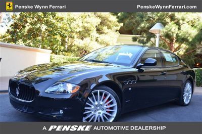 2012 maserati quattroporte gts new full factory warranty! penske wynn maserati