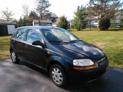 Black 04 aveo ls, manual trans., for parts/fixer vehicle