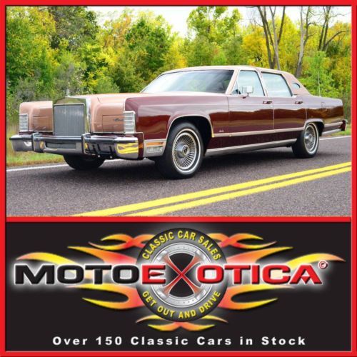 1979 lincoln town car - 25,310 actual miles! all original! - 6.6l - a true gem!!