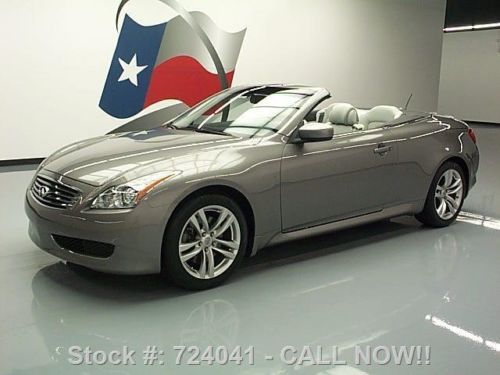 2009 infiniti g37 premium convertible nav rear cam 32k texas direct auto