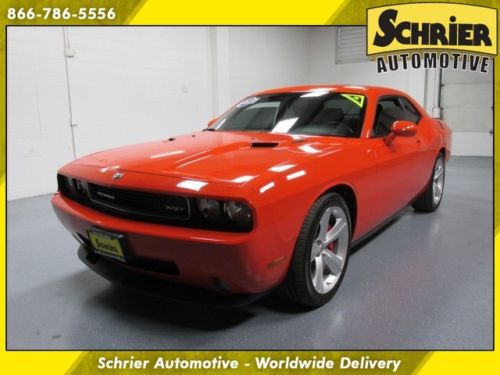 2009 dodge challenger srt8 orange automatic 6.1l hemi 20 wheels bluetooth