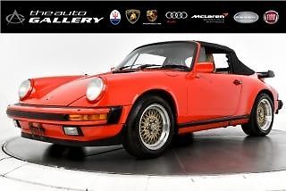 1987 porsche 911 carrera 2dr cabriolet 4-spd