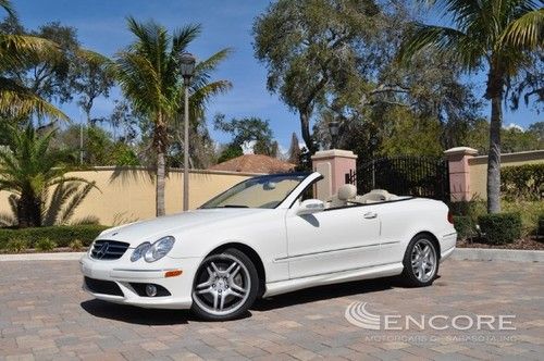 2008 mercedes benz clk350 cabriolet**prem 1**navi**prem sound**satellite**fl car