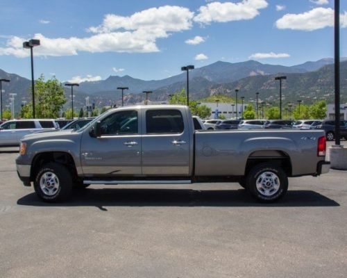 2012 gmc sierra 2500 6.6l crew cab long bed diesel 35,690 miles steel gray/black