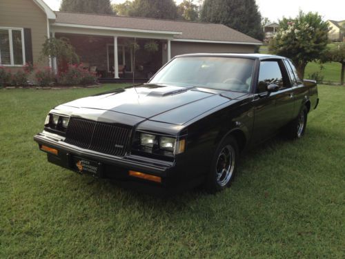 1987 buick grand national hardtop light weight car 3.8 v6 turbo gn