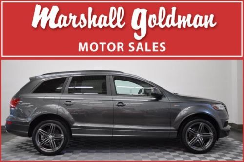 2013 audi q7 navi, s line, frt &amp; rear htd, 21 wheels, pano roof, 3rd row