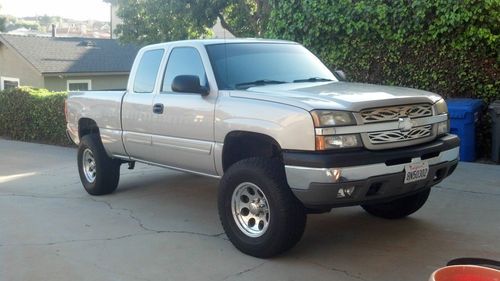 2005 chevrolet silverado 1500 7" fabtech lift ext cab short bed 5.3l v8