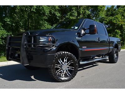 2007 ford f-250 crew cab lariat outlaw diesel 4x4 20" wheels lift