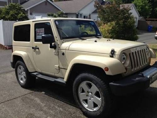 2011 jeep wrangler sahara sport utility 2door hardtop navigation tan color