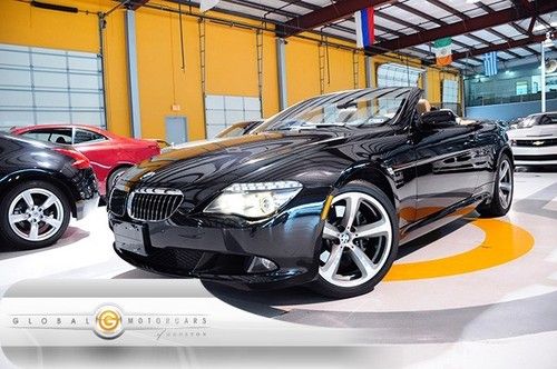 08 bmw 650i sport convertible auto navigation pdc head-up-display xenon 27k