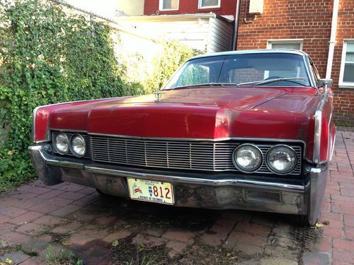 1967 lincoln continental convertible w/air