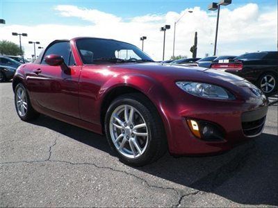 Convertable 2door red miata mx-5 rwd 2wd economical sports car good mpg fun low