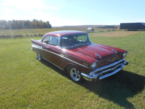 1957 chevy bel air 2dr hardtop , hot rod , street machine , rat rod