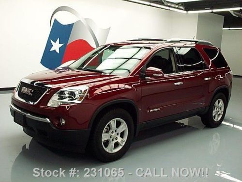 2008 gmc acadia slt 7 pass htd leather park assist 84k texas direct auto