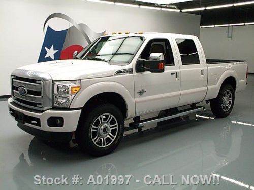 2013 ford f-250 platinum diesel fx4 4x4 sunroof nav 37k texas direct auto