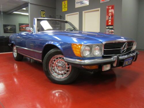 1972 mercedes-benz 450sl roadster, 4.5l v8, 2 tops, chrome wheels, restored!