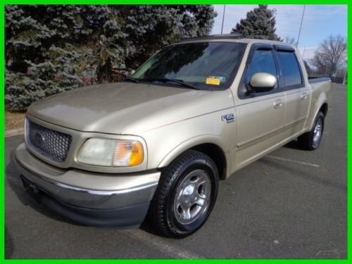 2001 ford f-150 lariat crew cab pickup leather sunroof v-8 auto no reserve