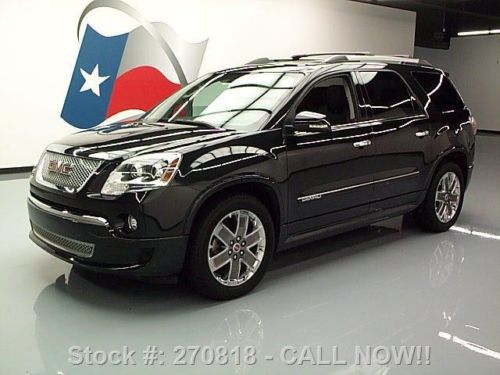 2011 gmc acadia denali awd sunroof hud nav dvd 20&#039;s 63k texas direct auto