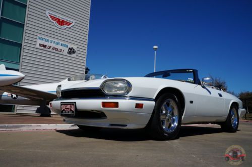 1996 jaquar xjs convetible white exterior, cream, chrome, excellent, video