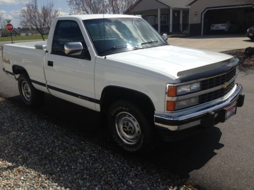 1990 chevrolet 1500 shortbox 4x4 pickup truck - 75k original miles short box p/u