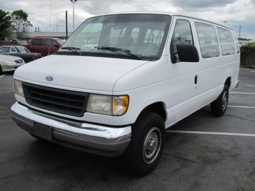 93 ford econoline e series xlt 15 passenger van dual air v8 automatic