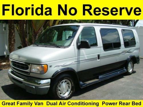 No reserve hi bid wins sharp serviced roadstar conversion van dual ac power bed