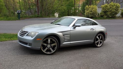 2004 chrysler crossfire - sapphire blue, 2 sets of wheels