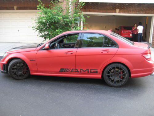 2009 mercedes benz c63 amg 4 door sedan 451 hp 6.3l v8 automatic