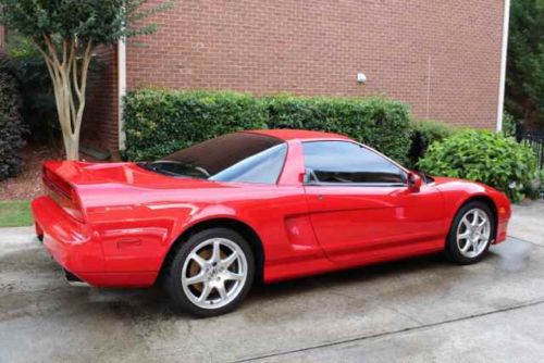 2000 acura nsx-t 3.2l v6 pfi dohc only 18146 miles red/tan excellent condition